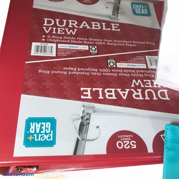 Notebook Lot Red 520 Sheet/Red 175 Sheet Notebook Paper Dividers Protectors - Picture 2 of 9